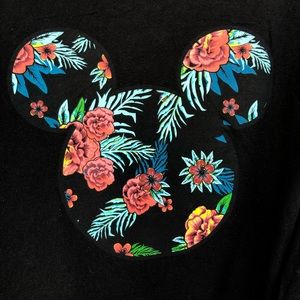 Disney collection by Neff - Mickey Mouse Silhouette in Floral Pattern Tee M